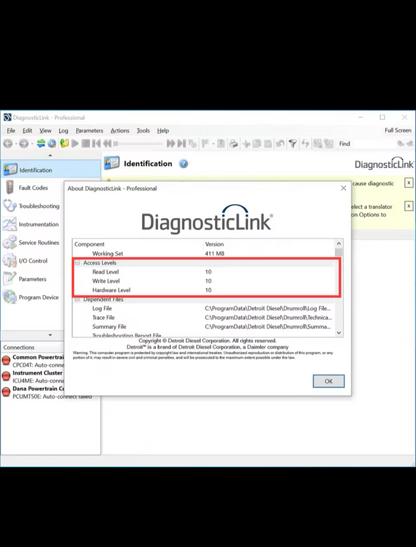 2025 Detroit Diesel Diagnostic Link Professional Level Version 8.21