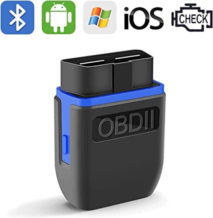 OBD2 Scanner Bluetooth 4.0 Code Reader for iPhone iOS Android Windows, Car Auto ODB2 OBDII Adapter Diagnostic Scan Tool for Check Engine Lights for Diesel scanners and Diesel diagnostic