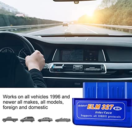 Mini Bluetooth OBD2 Scanner OBDATOR ELM327 Automotive OBD OBDII Code Reader Car Check Engine Light Diagnostic Scan Tool for Android PC for Diesel scanners and Diesel diagnostic