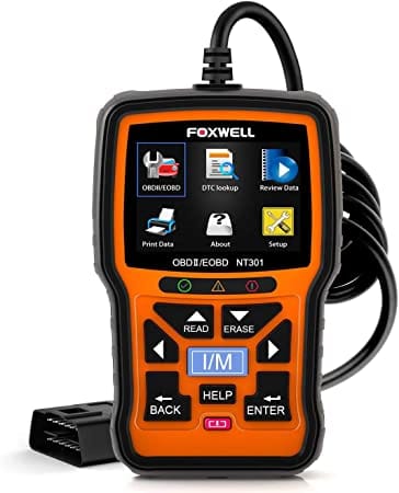 FOXWELL NT301 OBD2 Scanner Live Data Professional Mechanic OBDII Diagnostic Code Reader Tool for Check Engine Light for Diesel scanners and Diesel diagnostic