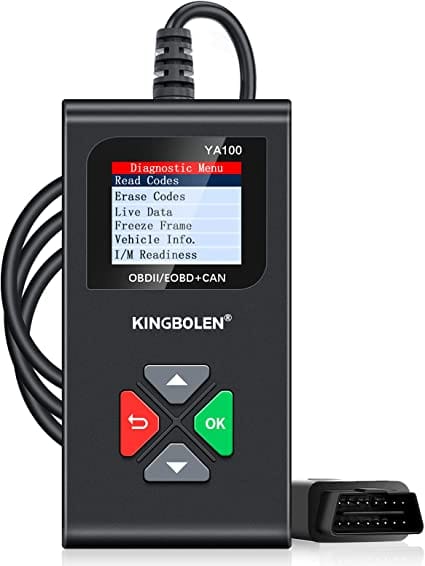 KINGBOLEN YA100 OBD2 Scanner, OBD2 Code Reader Automotive Engine Fault Code Reader, OBDII Full Functions Car Diagnostic Scan Tool with Vehicle Voltage Test for All OBD2 Protocol 12V Cars Since 1996 for Diesel scanners and Diesel diagnostic