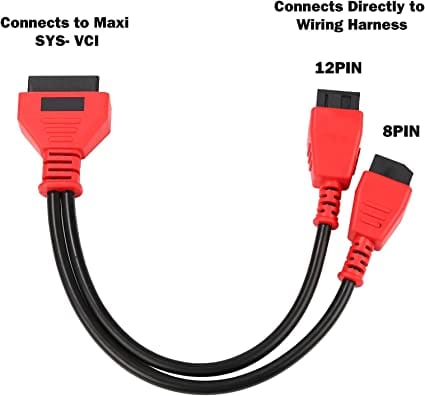 TTXSPP Cable Adaptor for Chrysler 12+8 Programming Cable Connector for Autel DS808 Maxisys Main Test Cable for Autel DS808 Maxisys MS905 MS906 MS906BT MS906S MS908 MS908S Pro for Diesel scanners and Diesel diagnostic