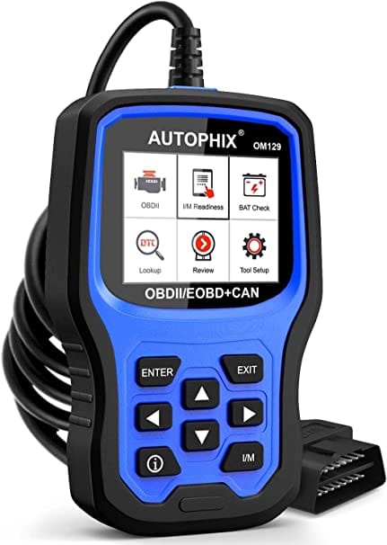 AUTOPHIX OM129 Code Reader, Upgraded Graphing Battery Test, Check Engine Code Reader With Full OBD2 Function, Enhanced Code Definition Car Diagnostic Tool for All OBDII Car After 1996[Upgrade Version] for Diesel scanners and Diesel diagnostic