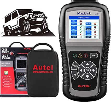 Autel MaxiLink ML519 OBD2 Code Reader [Same with AutoLink AL519], Enhanced Mode 6 Fault Code Reader, Turn Off Check Engine Light (MIL), Clear Codes, One-Click Smog Check, Upgraded Ver. of AL319 for Diesel scanners and Diesel diagnostic