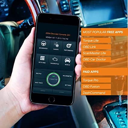 OBD2 Scanner & WIFI Car Code Reader – Clears Check Engine Light Instantly – Diagnose 3000 Car Codes - Wireless Car Diagnostic Scanner – Auto Scanner For 1996+ Vehicles (iOS & Android Devices Only) (1) for Diesel scanners and Diesel diagnostic