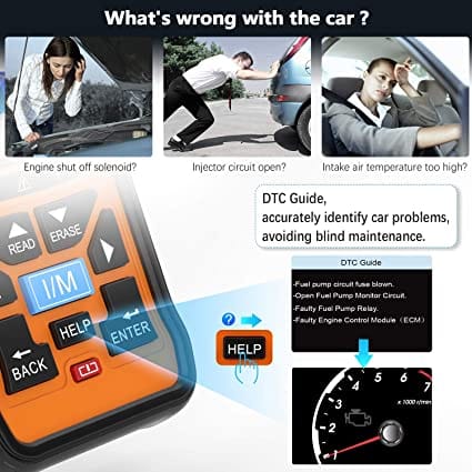 FOXWELL NT301 OBD2 Scanner Live Data Professional Mechanic OBDII Diagnostic Code Reader Tool for Check Engine Light for Diesel scanners and Diesel diagnostic