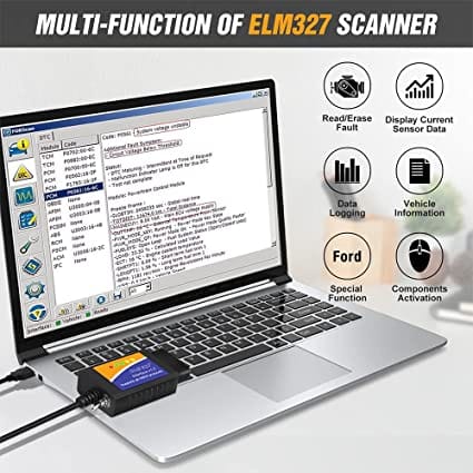 OBDMONSTER ELM327 USB FORScan OBD2 Adapter for F150 F250 Car and Light Truck , ELMconfig Scanner with MS CAN/HS CAN Switch, Diagnosis on Windows with V1.5 PIC18F25K80 Chip for Diesel scanners and Diesel diagnostic