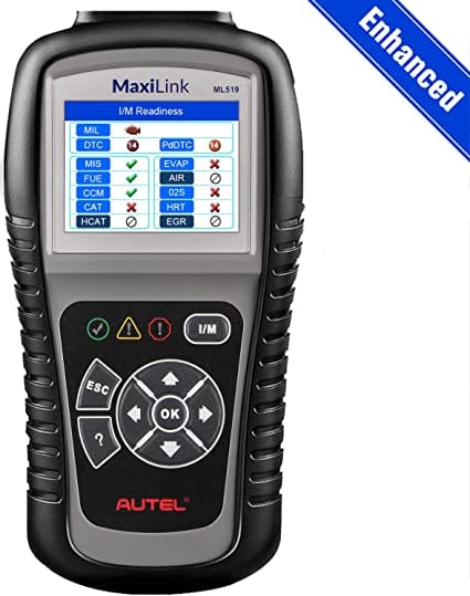 Autel MaxiLink ML519 Enhanced Mode 6 OBD2 Scanner Auto Diagnostic Scan Tool Check Engine Fault Code Reader CAN Scan Tool, Upgraded Ver. of AL319 for Diesel scanners and Diesel diagnostic