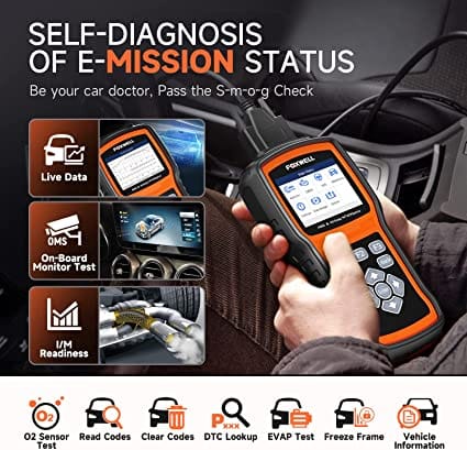 FOXWELL NT630 Plus OBD2 Scanner ABS Scan Tool SRS Scanner with ABS Auto Bleed & Bidirectional Control, Airbag ABS Code Reader Car Diagnostic Tool for VSA Airbag Light Reset & SAS Calibration for Diesel scanners and Diesel diagnostic