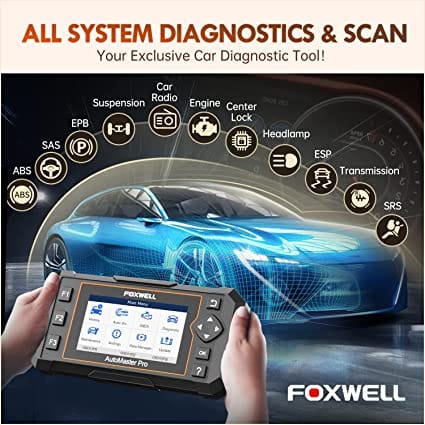 2022 Newest FOXWELL OBD2 Scanner NT624 Elite Car Diagnostic Scanner All Systems with ABS Bleeding/ SAS Calibration/Throttle Reset/Oil/EPB Reset OBD Scanner Diagnostic Tool for Diesel scanners and Diesel diagnostic