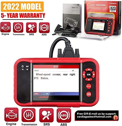 LAUNCH OBD2 Scanner CRP123 - 2022 Model Engine/ABS/SRS/Transmission Diagnostic Scan Tool SRS Code Reader,Free Update