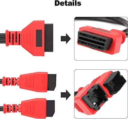 TTXSPP Cable Adaptor for Chrysler 12+8 Programming Cable Connector for Autel DS808 Maxisys Main Test Cable for Autel DS808 Maxisys MS905 MS906 MS906BT MS906S MS908 MS908S Pro for Diesel scanners and Diesel diagnostic