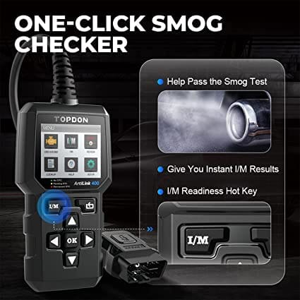 OBD2 Scanner, Car Code Reader, TOPDON AL400 Check Engine Light Scan Tool, Car Scanner with O2 Sensor/Freeze Frame/I/M Readiness/Smog Check/DTC Lookup, CAN Diagnostic Scanner for All OBDII Cars for Diesel scanners and Diesel diagnostic