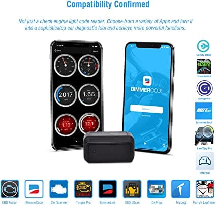 Veepeak OBD Check BLE Bluetooth OBD II Scanner Auto Diagnostic Scan Tool for iOS & Android, Bluetooth 4.0 Car Check Engine Light Code Reader for Diesel scanners and Diesel diagnostic