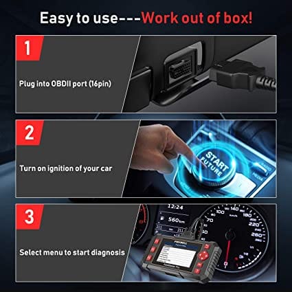 FOXWELL Car Scanner NT604 Elite OBD2 Scanner ABS SRS Transmission, Check Engine Code Reader,Diagnostic Scan Tool with SRS Airbag Scanner,Car Diagnostic Scanner for Cars for Diesel scanners and Diesel diagnostic