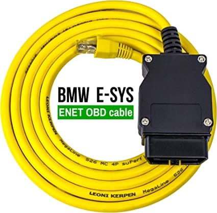 OHP ENET OBD Cable for BMW ICOM E-SYS ISTA | Bootmod3 Bimmercode OBD2 | Coding F-Series | 5 Feet for Diesel scanners and Diesel diagnostic