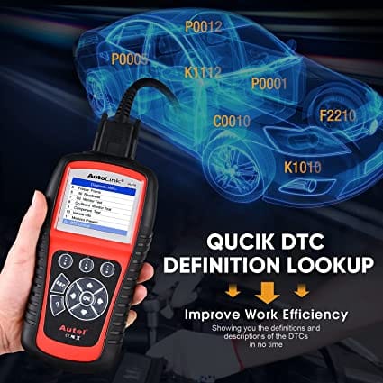 Autel AutoLink AL619 2022 Newest OBD2 Scanner, ABS, SRS Airbag Diagnostic Scan Tool, View Live Data, Turn Off ABS, Airbag Warning Lights, Ready Test, Advanced Ver. of MS309/ AL319/ AL519/ ML519/ ML619 for Diesel scanners and Diesel diagnostic