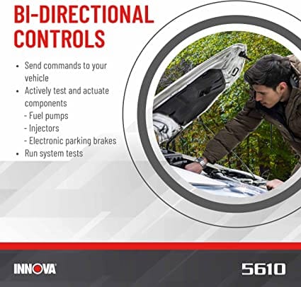 INNOVA 5610, Newest 2022 OBD2 Bidirectional Scan Tool with Free Lifetime Updates, Easy-to-Use OE-Level All ECU Scan, Special Functions, Active Tests, Service Resets, Get Free TSBs on iPhone & Android for Diesel scanners and Diesel diagnostic