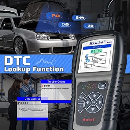 Autel MaxiLink ML519 Enhanced Mode 6 OBD2 Scanner Auto Diagnostic Scan Tool Check Engine Fault Code Reader CAN Scan Tool, Upgraded Ver. of AL319 for Diesel scanners and Diesel diagnostic