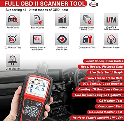 Autel AutoLink AL519 OBD2 Scanner Enhanced Mode 6 Check Engine Code Reader, Universal Car Diagnostic Tool with One-Click Smog Check, DTC Breaker, Upgraded Ver. of AL319 for Diesel scanners and Diesel diagnostic