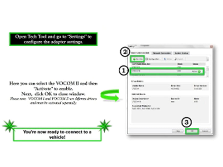 Volvo VOCOM II Genuine Adapter for Diesel scanners and Diesel diagnostic